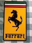 VINTAGE 12” FERRARI HORSE PORCELAIN SIGN CAR GAS TRUCK