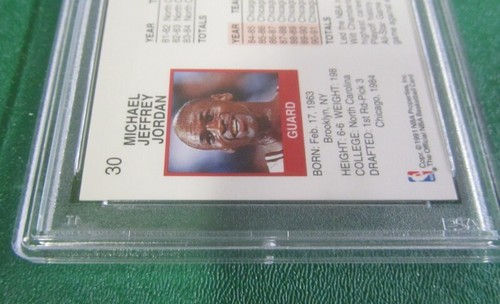 1991 Hoops MICHAEL JORDAN MVP #30 PSA 6 Card Excellent - Mint Bulls - Picture 5 of 6