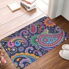 Swirl Pattern Bedroom Decorative Paisley Ornament Doormat Kitchen Carpet Outdoor