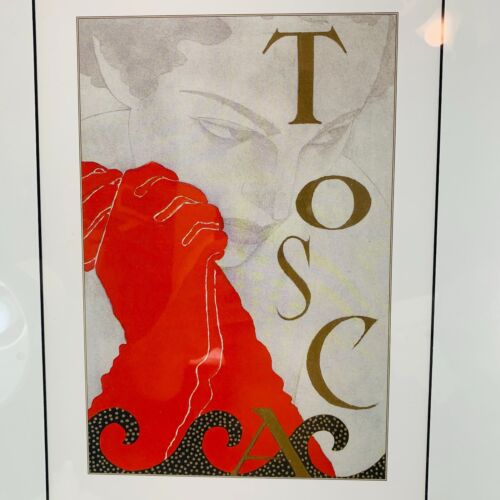 TOSCA Opera Giacomo Puccini Framed Art Print Matted Poster Glass Framed 16x20 - Picture 3 of 6