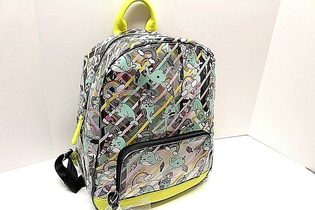 betsey johnson clear backpack
