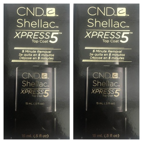 CND SHELLAC GEL NAIL POLISH Xpress5 Top Coat 15ml **5 Minute Removal** - Picture 3 of 3