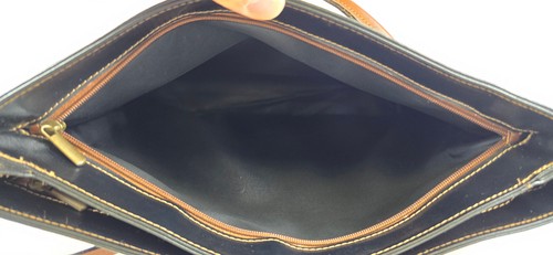 Florence Black Leather Shoulder Handbag. Made In Italy. - Picture 8 of 17