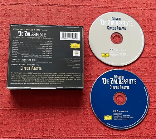 MOZART/ABBADO DEUTSCHE GRAMMOPHON CD X 2 IN DOUBLE JEWEL CASE - DIE ZAUBERFLOTE - Picture 2 of 7
