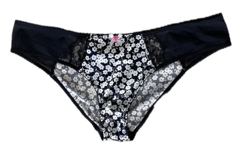 DOLCE & GABBANA black white daisy floral bustier mini slip camisole + panty sz L - Picture 11 of 13