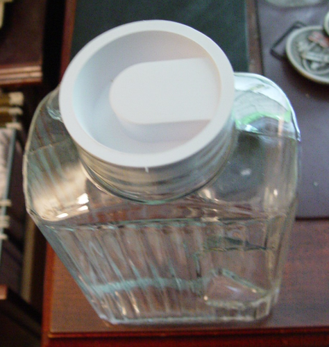 Vintage 2 Quart Anchor Hocking Glass Ribbed Refrigerator Pitcher - Picture 2 of 3