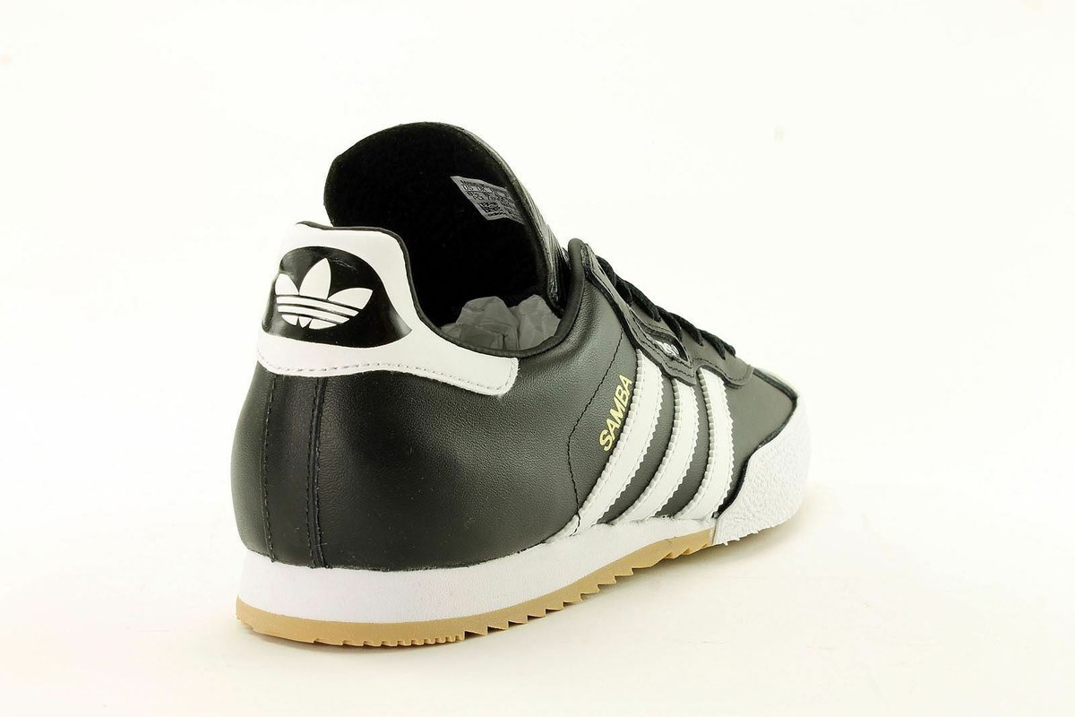 Adidas samba super black leather new arrivals