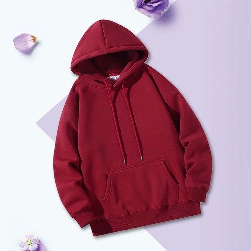 Mens Hoodie Sweatshirt Plush Pullover Hooded Plain Casual Hoodies Sweatshirts - Bild 22 von 45