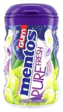 MENTOS GRAPE MEDLEY Pure Fresh Sugar Free Chewing GUM  50 piece  Sealed NWT