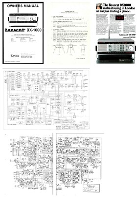 #ad ELECTRA BEARCAT DX 1000 OWNERS ALIGNMENT MANUALS AD PHOTO 11x17quot; DIAGRAMS $24.95