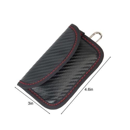 Faraday Tasche für Schlüsselanhänger RFID Schutz Auto Signal Blocking Bag Anti-Diebstahl Halter - Bild 6 von 12