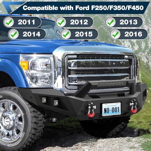 For 2011-2016 Ford F250/F350/F450 Super Duty Front or Rear Bumper w/ Winch Plate - Picture 12 of 19