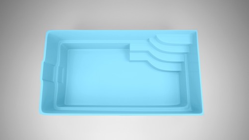 GFK Schwimmbecken Pool 8,1X3,7X1,5 Espania Barcelona mit Überdachung EcoClassik - Bild 7 von 19