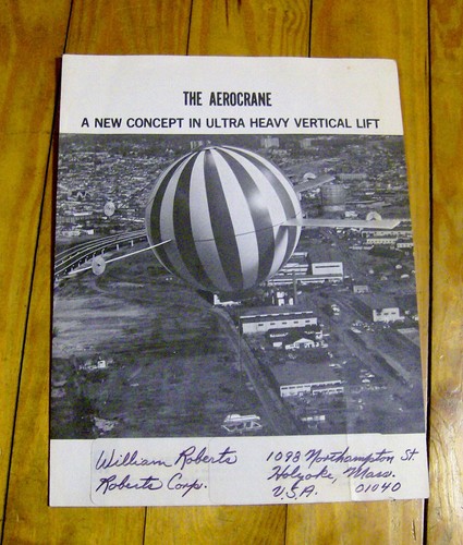 SELTSAME Vintage 70er VERKAUFSFLIEGER Broschüre AEROCRANE HEAVY LIFT Hebebühne BALLONS - Bild 1 von 2