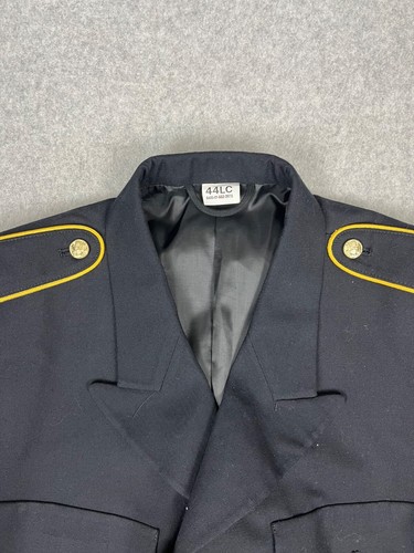 Abito US Army blu uniforme giacca adulto blu 44LC ASU uniforme cappotto USGI made USA - Foto 4 di 9