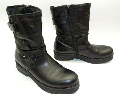 Tosca Blu women's boots ankle boots real leather black size 40 