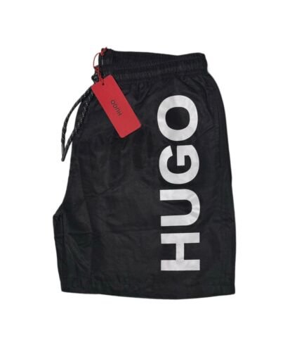 Men's Hugo Abs Logo Classic Swim Shorts - Picture 2 of 4