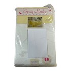 Spring Meadow Butterfly Damask Tablecloth 60x84 Oblong Rectangle Ivory Jacquard