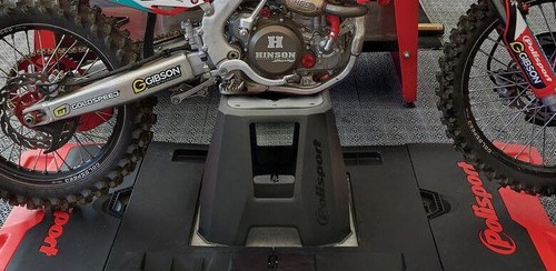 Soporte de moto Polisport Basic Pit Koppel lata soporte negro motocross MX Enduro