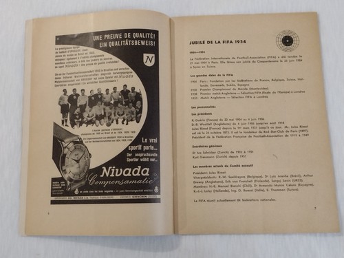 Programa Semifinales Mundial 1954 Uruguay v Hungría 30 de junio Excelente Original - Imagen 7 de 20