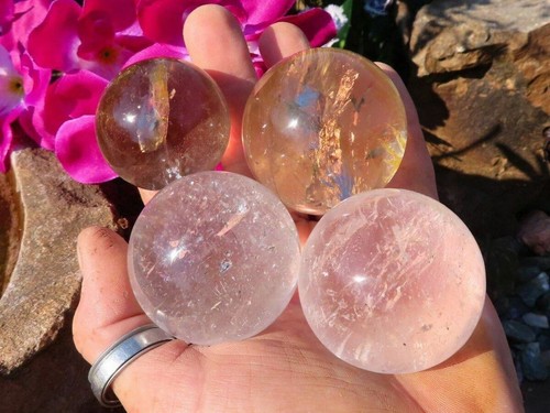 Esferas/bolas de cristal transparente pulido - Madagascar - Imagen 2 de 10