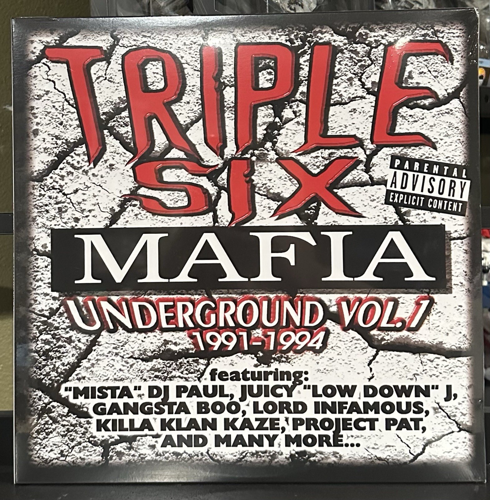 Triple Six Mafia Underground Vol 1 Red Vinyl LTD /300 Sealed MINT 2LP Three 6