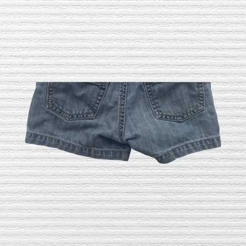 Retro Gymboree Girls Button Shorts Faded Blue Denim Adjustable Waist Size 5 - Picture 8 of 11