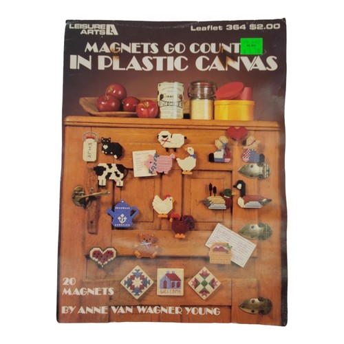 Plastic Canvas Pattern Books Assorted Themes - Lot Of 7 Vintage - Picture 14 of 15