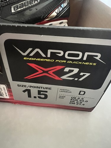 Bauer Vapor X2.7 Hockey Skates Junior Size US 2.5 D - Picture 3 of 14