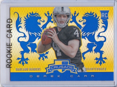 DEREK CARR ROOKIE CARD 2014 Panini Crusade RC Las Vegas Raiders Football MINT! - Bild 1 von 2