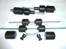 APRILIA TUONO 2004 2005 CRASH PROTECTION KIT UPPER + LOWER FRAME AXLE PADDOCK 