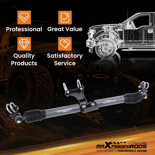 Dual Steering Stabilizer for Jeep Wrangler JK JKU 2007-2018 Fit 2-8'' Lift Kit - Picture 6 of 13