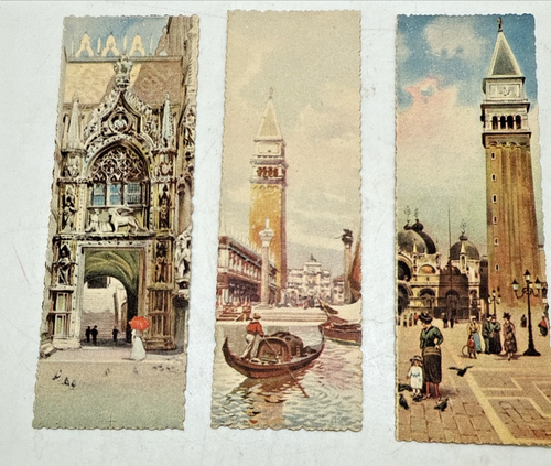 Lot 0f 9 Postcard Bookmark Art Venezia Italia Campanile Italy VINTAGE #4364s - Picture 7 of 21