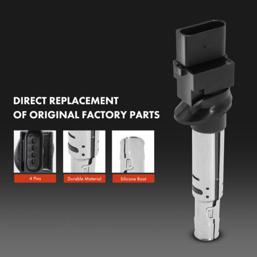 6Pcs Ignition Coil & 6Pcs Iridium Spark Plug for Volkswagen Passat Atlas Audi Q7 - Picture 4 of 8