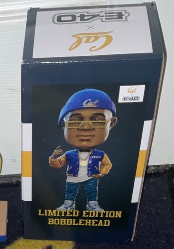 UC Berkeley Cal Bears E-40 x Cal Bay Area Unite bobblehead new in original box - Picture 3 of 6