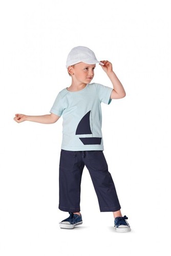 BURDA KIDS 9439 UNISEX T SHIRT TOPS Sewing Pattern Ages 3- 12y Skill: SUPER EASY - Picture 3 of 12