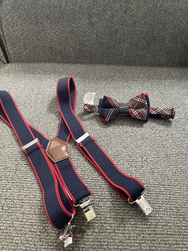 Gymboree Size 6/8 Suspenders & Bow tie