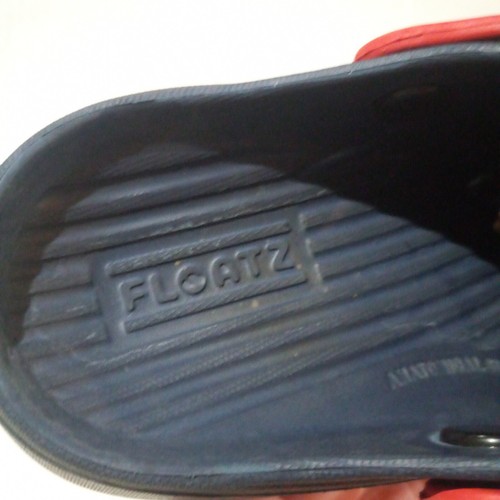 Bata Floatz Bubble Gummers Clogs-Size 12-Unisex Kids-Navy-Red-Arch Support - Picture 8 of 8