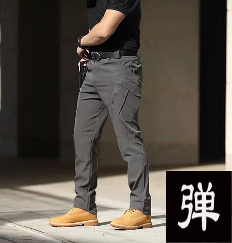 Men's Spring Autumn Tactical Cargo Elastic Pants Combat Trekking Hiking Camping - Picture 23 of 25