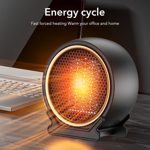 Ceramic Electric Space Heater Fan Heater 1200W Small Space Personal Home Office - Picture 7 of 25