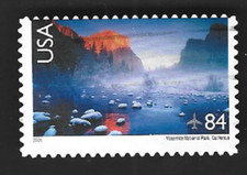 Scott# C141 84c Yosemite National Park with light cancel - (A-2)