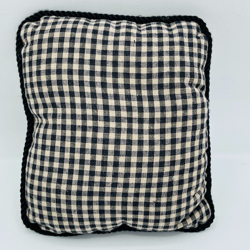 Little Witch Needlepoint Throw Pillow Petit Point Checkered Halloween 6.5 x 7.5 - Picture 6 of 7