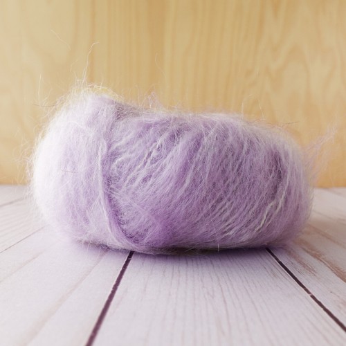 Debbie Bliss Gigi ~ Lot of 6 ~ #7 Lavender ~ Fluffy Bulky ~ Mohair ~ Halo - Picture 2 of 5