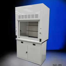 Fisher American Chemical Fume Hood w/ Storage Cabinets / 4' / 6' / 8' E1-104