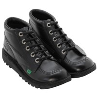 Kickers Kick Hi Youth Teen Uk Sizes 3 4 5 6 Black Leather Back To School Unisex Kickers Kick Hi Youth Teen Uk Sizes 3 4 5 6 Black Leather Back To School Unisex