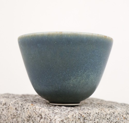 BLUE CERAMIC BOWL - GUNNAR NYLUND - RÖRSTRAND - SCANDINAVIAN MODERN - Picture 2 of 7