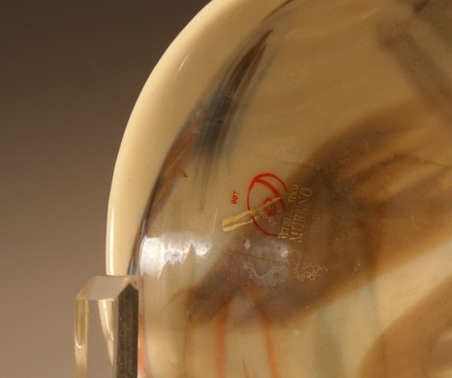 Vintage Murano Glas Vetro Artistico irisierende Schalenschale um 1995 - Bild 7 von 7