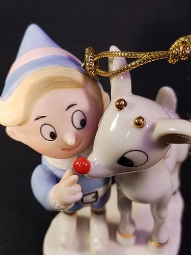 Lenox & Rudolph Hermey Christmas Ornament Glowing Friendship 3.5" - Picture 5 of 6