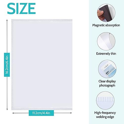 Magnetic Picture Frame, 12 Pack Magnetic Frame Reusable, Magnetic 4x6" 12pack - Picture 3 of 8