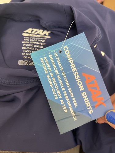 ATAK Navy Long Sleeved Compression Top - Picture 5 of 5